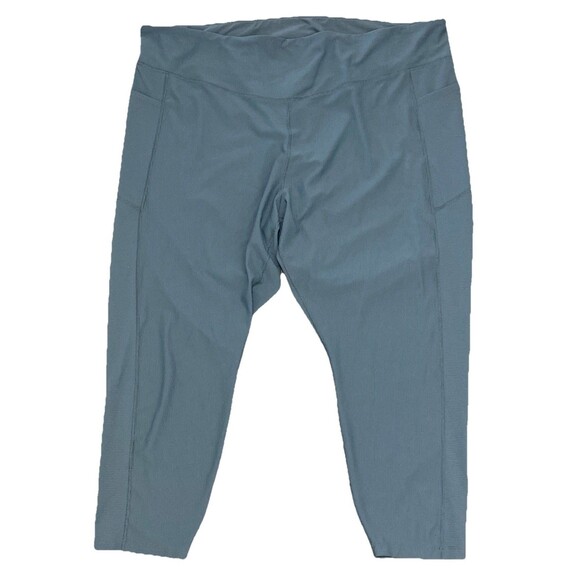 Old Navy Pants - Old Navy Active Powersoft Leggings Womens 4X Green Dark Ivy Ribbed High Rise